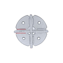 Abstandshalter Kreuz für Keramikplatten Fugenbreite 4 mm