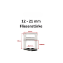 PROFI Zuglaschen Nivelliersystem für Fugenbreite 1/1,5/2/2,5und 3 mm